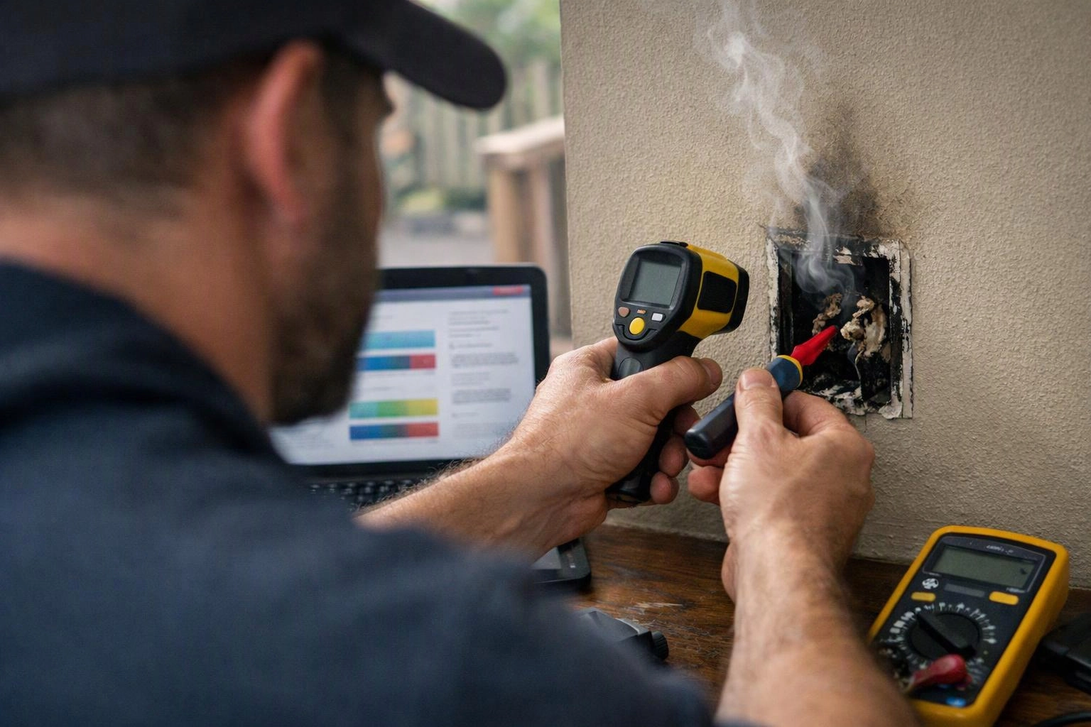 Burning Smell From an Outlet? What to Do Before the Electrician Arrives