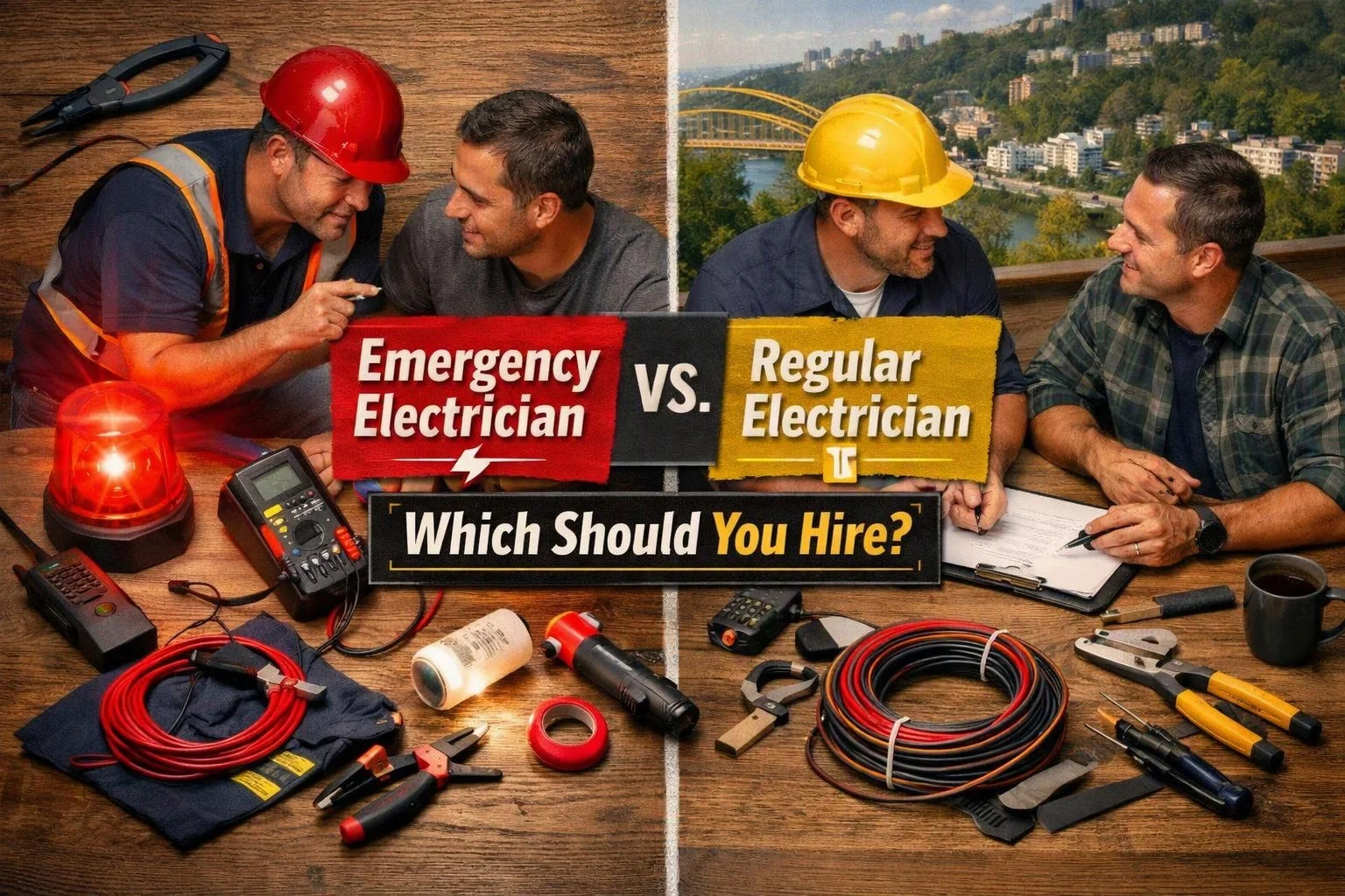 Emergency Electrician vs. Regular Electrician: Which Should You Hire?