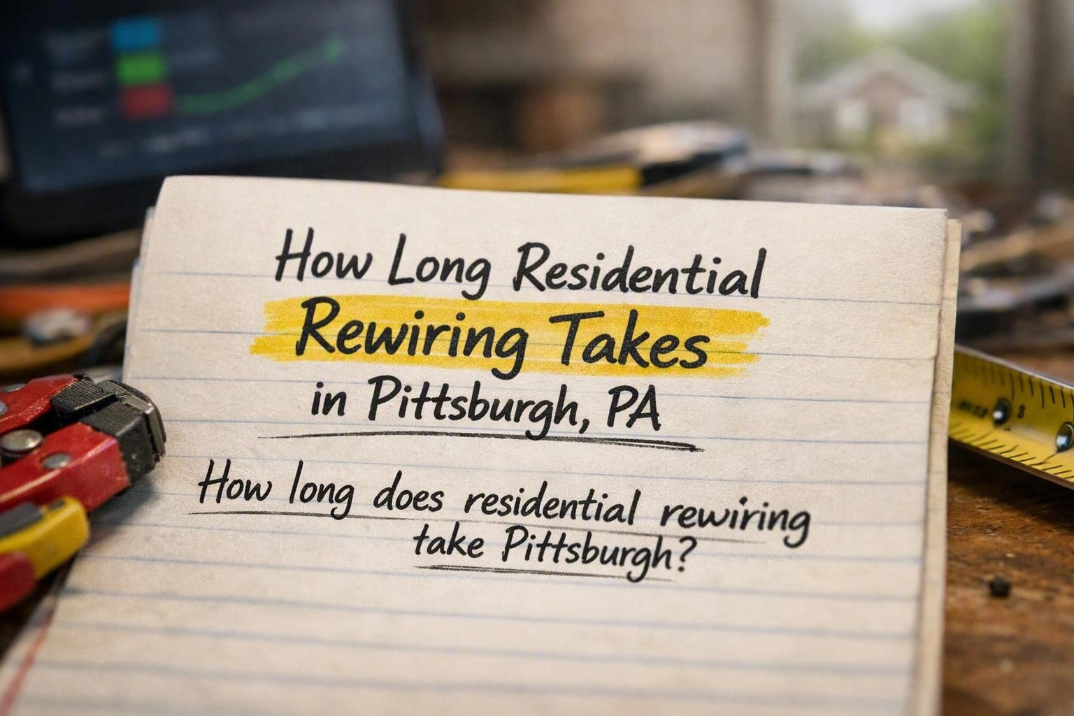 How Long Residential Rewiring Takes in Pittsburgh, PA
