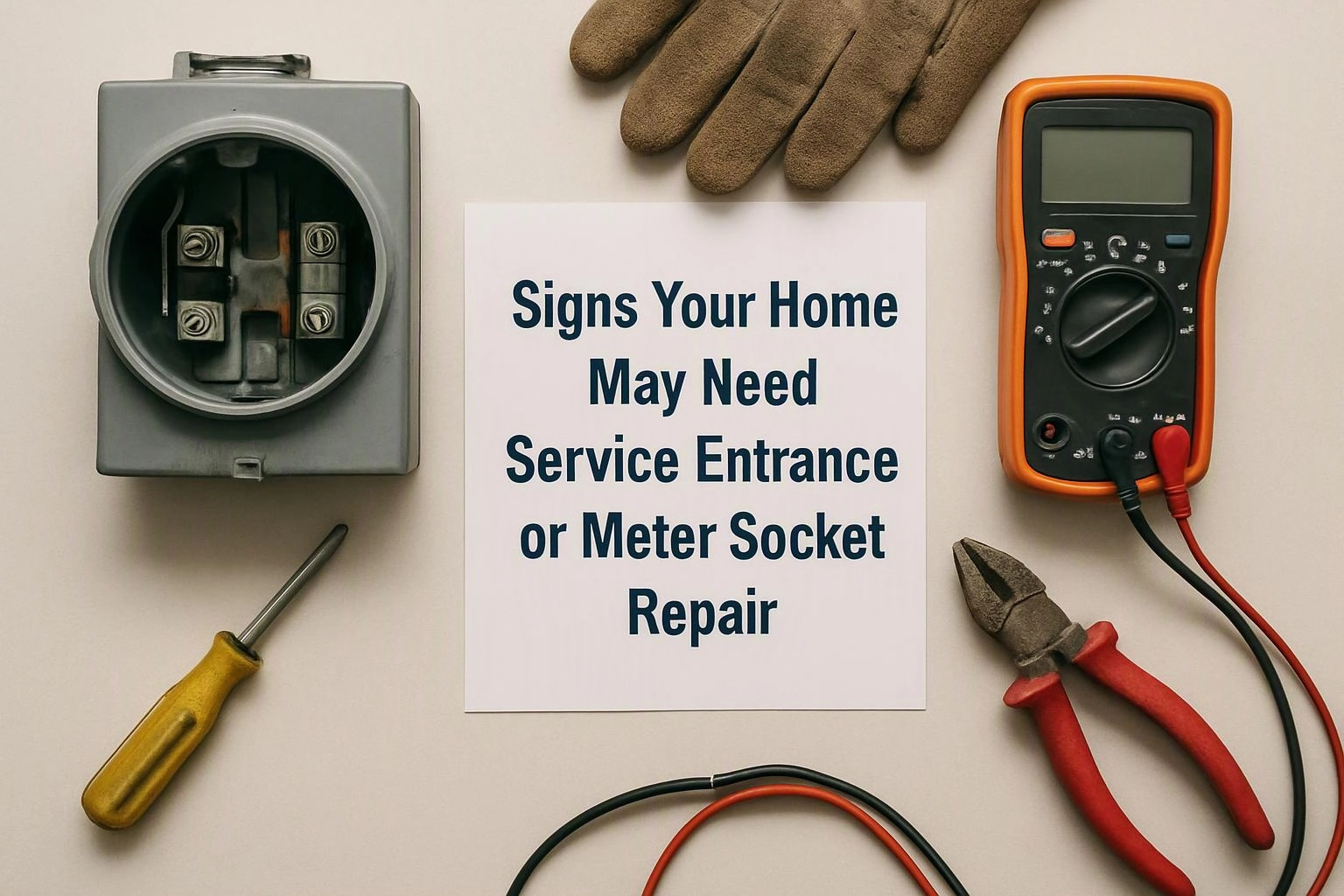 Signs Your Home May Need Service Entrance or Meter Socket Repair