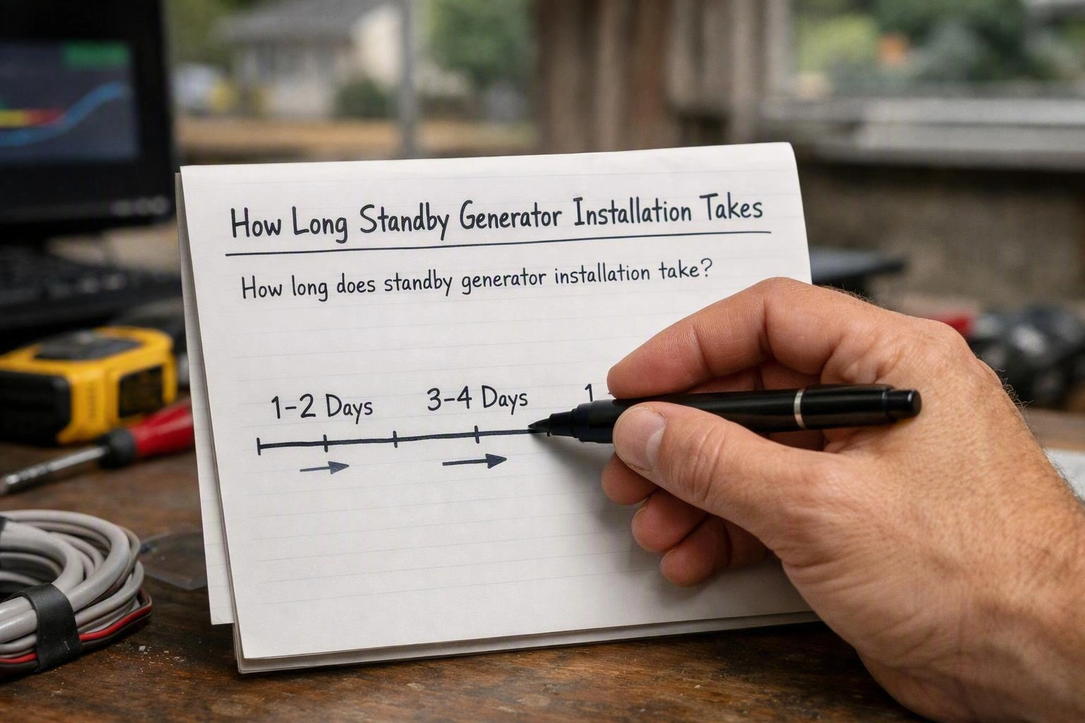 How Long Standby Generator Installation Takes — How Long Residential Rewiring Takes in Pittsburgh, PA?