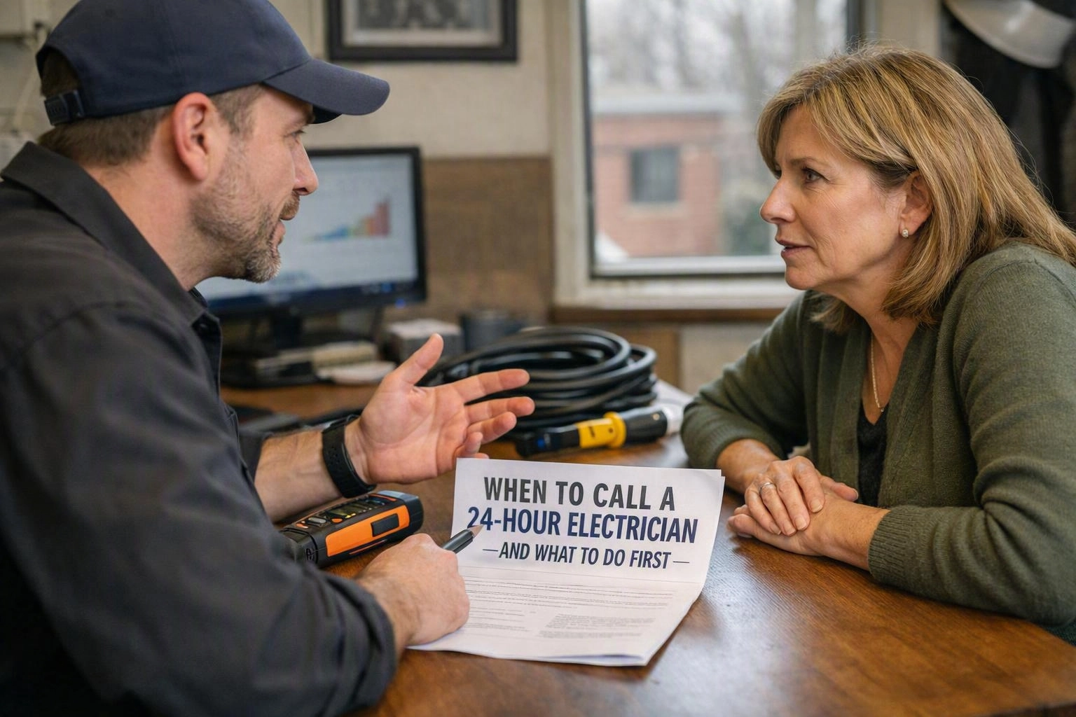 When to Call a 24-Hour Electrician—and What to Do First