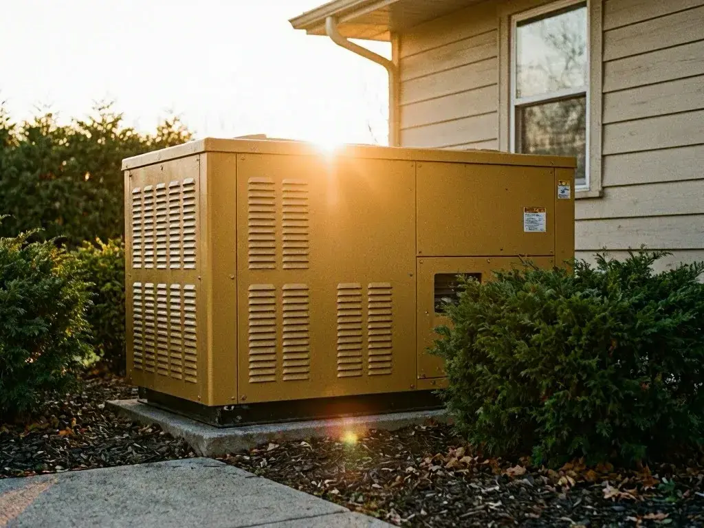 Outdoor conduit and meter setup on an older house exterior